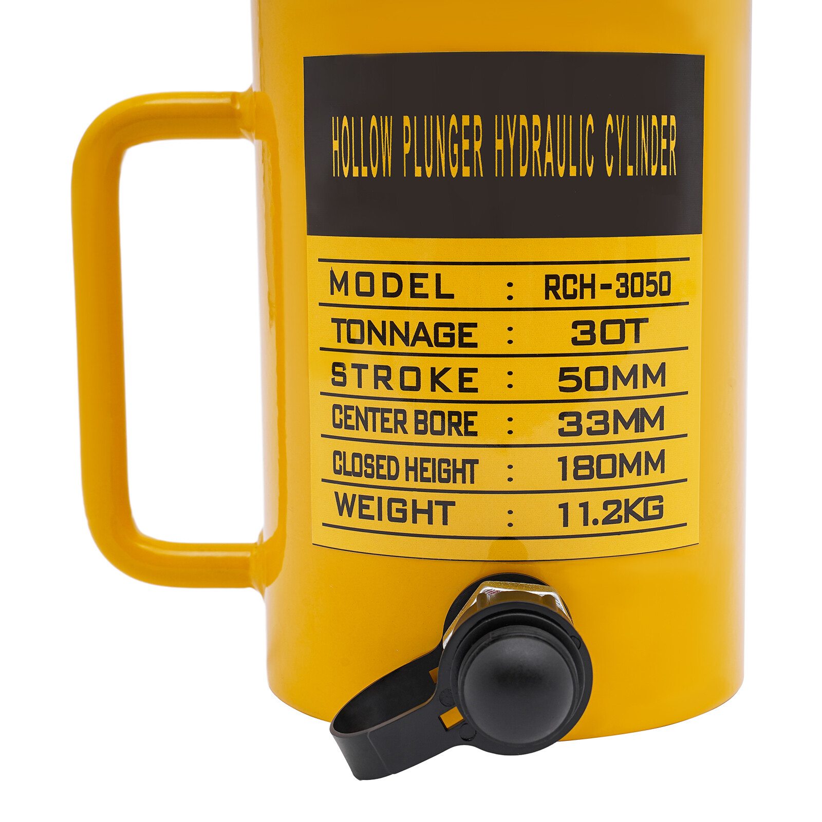 Hollow Ram Hydraulic Cylinder Jack 30 Ton / 66000 lbs 50mm Stroke RCH3050