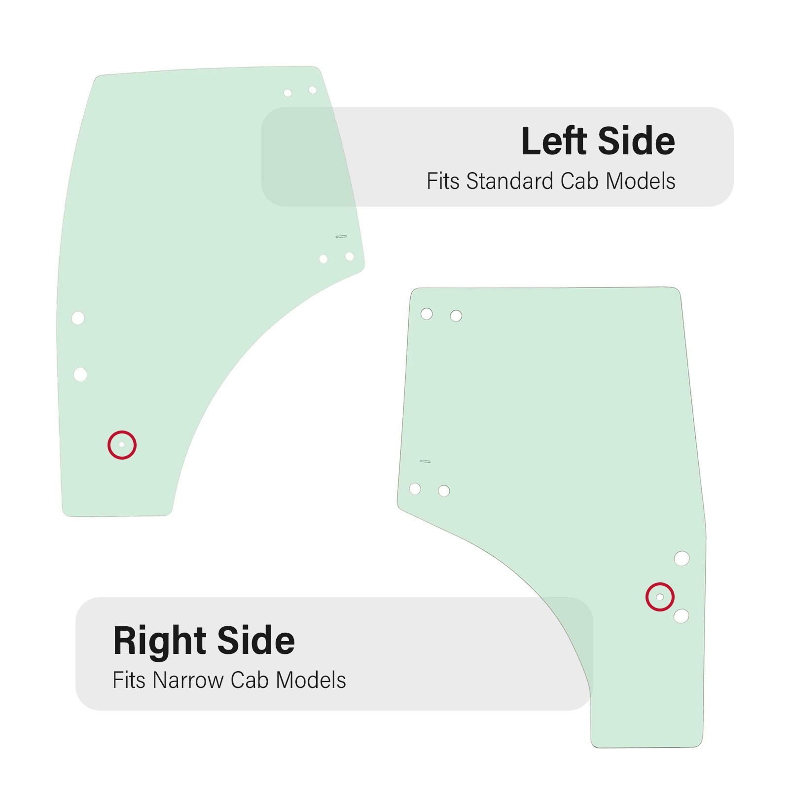Left Side Cab Glass Door #3C581-70770 For Kubota M8540 M5040 M9540 M6060 M9960