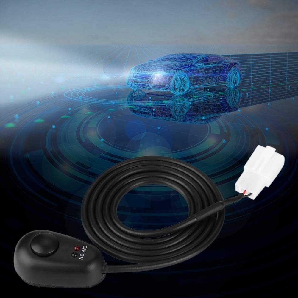 Paste Type Car Push Button Switch Water Drop Shape 12V Red Green LED Light