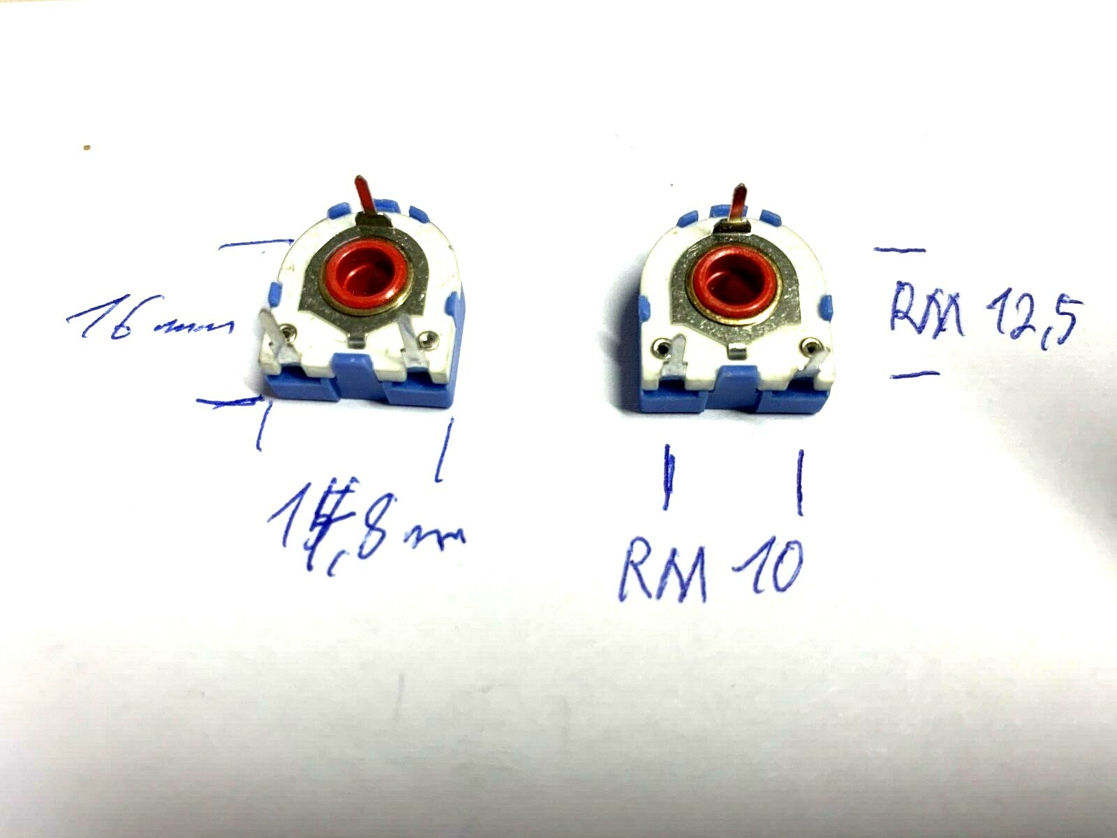 1K, 1kΩ, Cermet Trimmer, Poti, 1W, 300V, 20%, AB Elect. No.2041460905, 2 pieces