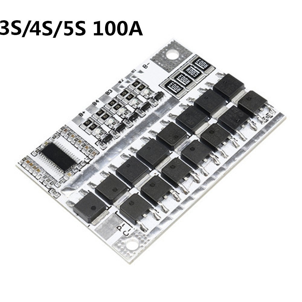 3S/4S/5S 100A 12V BMS Li-ion LMO Lithium Battery Protection Circuit Board