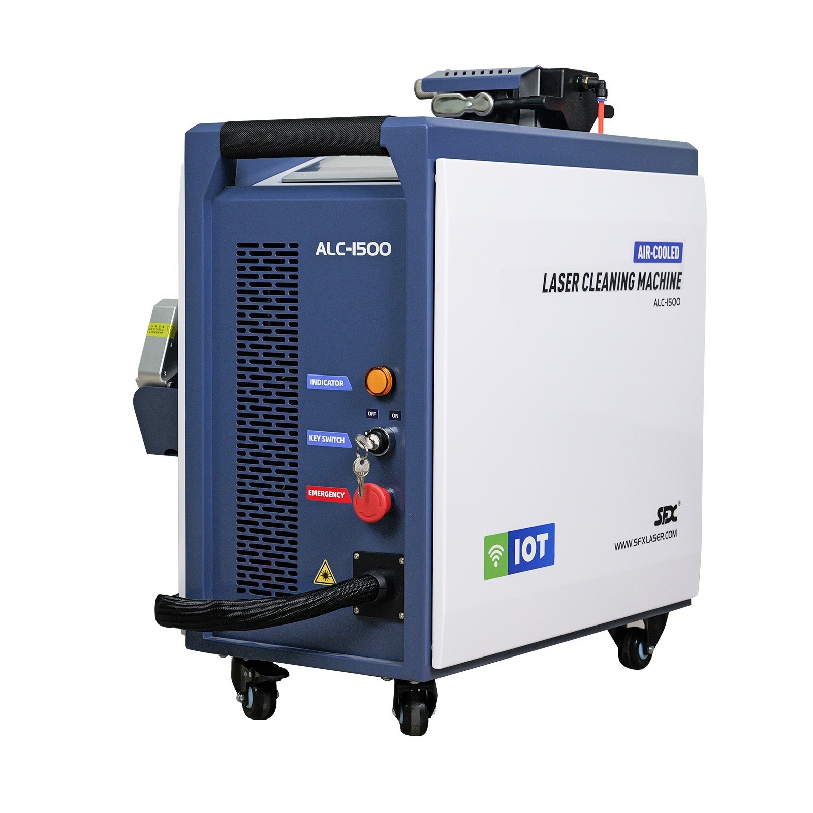 1500W ALC-1500 Air-Cooled Continuous Laser Rust Cleaning Machine Laser Cleaner