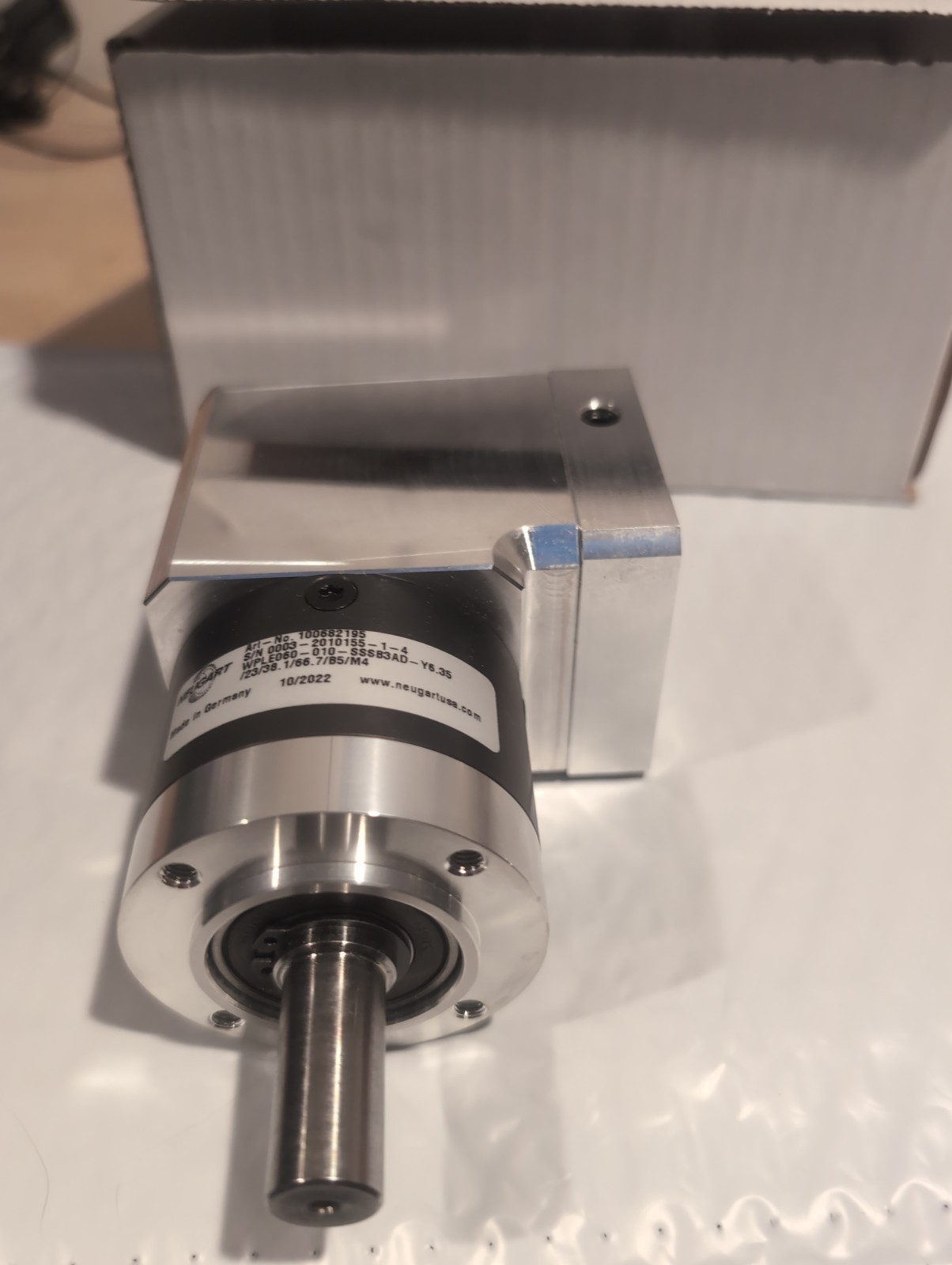 Neugart WPLE060-010-SSSB3AD PLANETARY GEARBOX FOR SERVO MOTOR