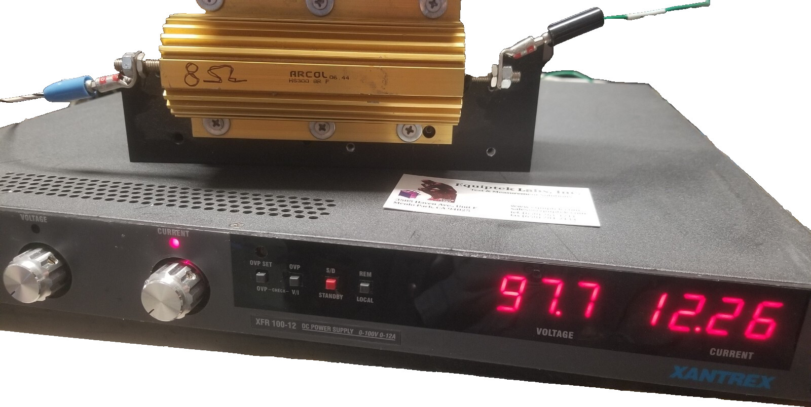 Adjustable 100V DC power supply 12A 1200W FULLY TESTED 19″ 1U high Xantrex XFR