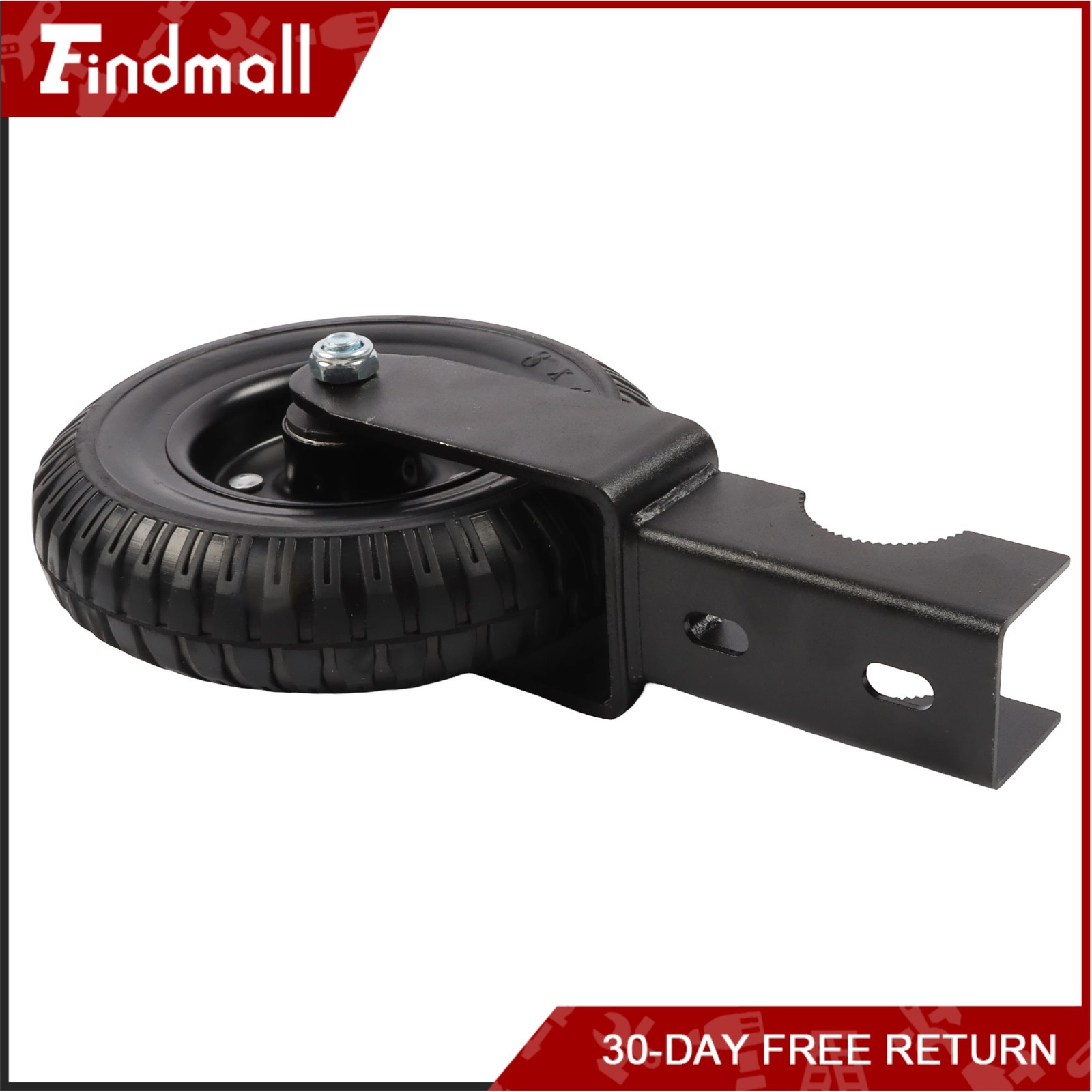 Findmall 2 Pcs Heavy Duty 8″ Gate Wheel For Metal Tube Gate 400Lbs Rubber Wheel