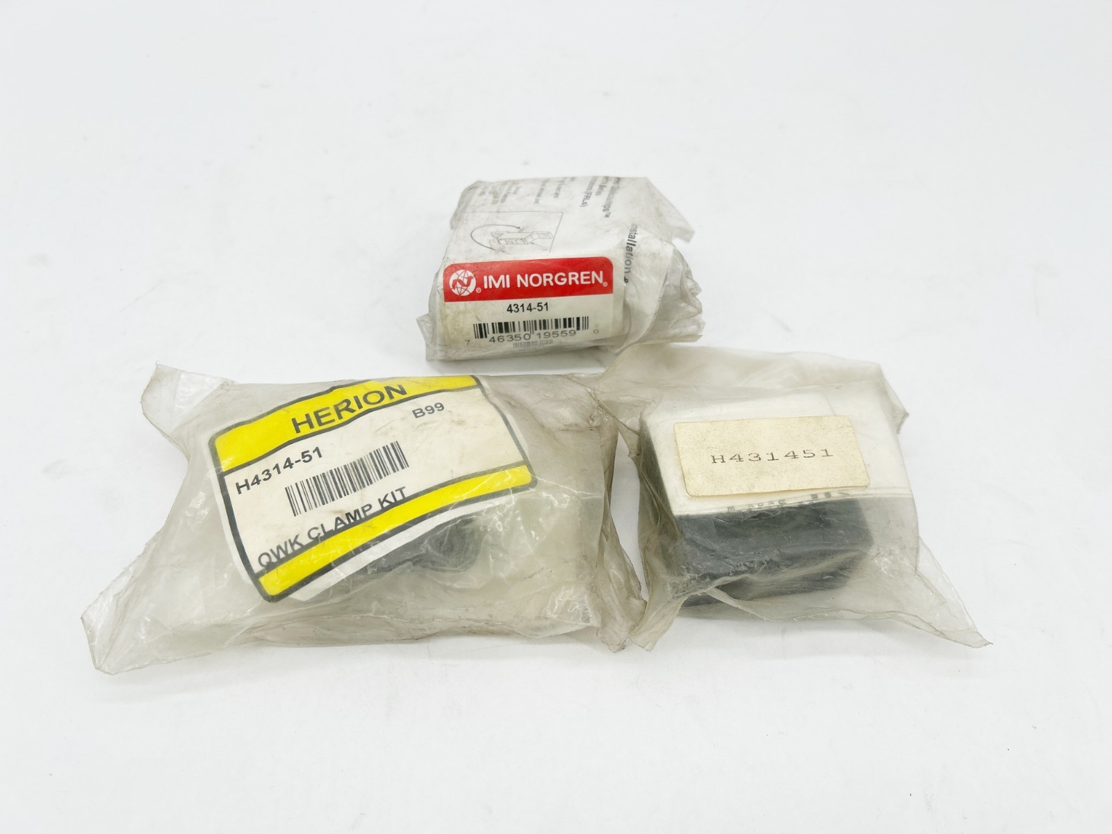 New Lot of 3 Herion 4314-51 Modular Connecting Clamp P74F Excelon Series
