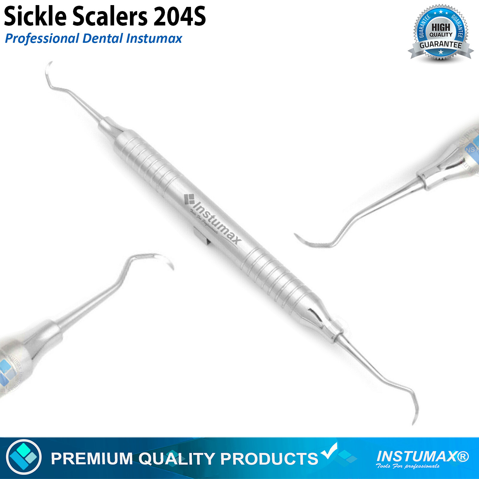 Sickle Scaler 204S Dental Hand Instruments Pro Periodontal Hygiene Pick Tool New