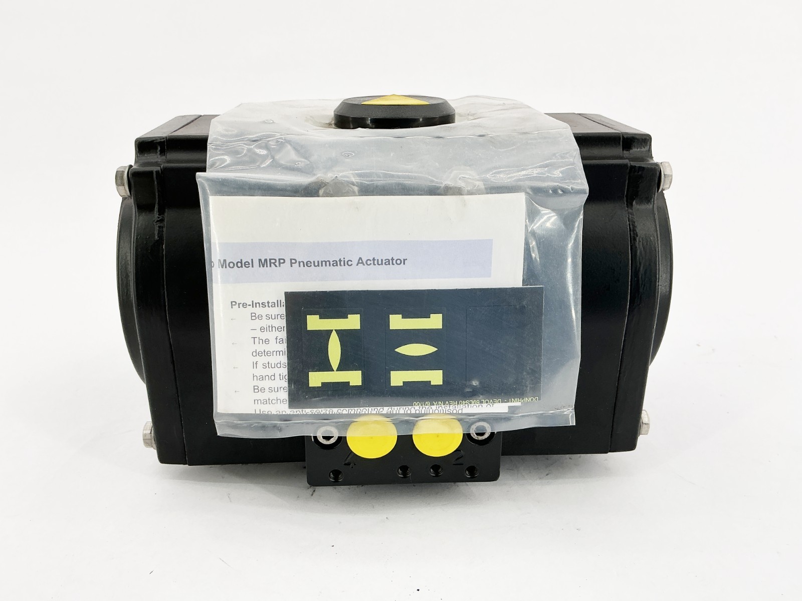 New Tyco Keystone MRP-014U-K-S080 Pneumatic Rack & Pinion Actuator 120PSI