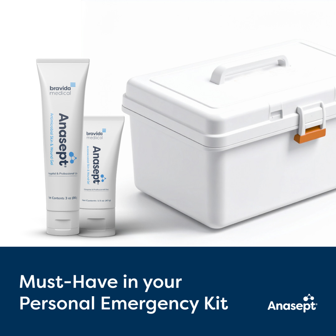 Anasept Antimicrobial Skin & Wound Gel 3 oz. Tube