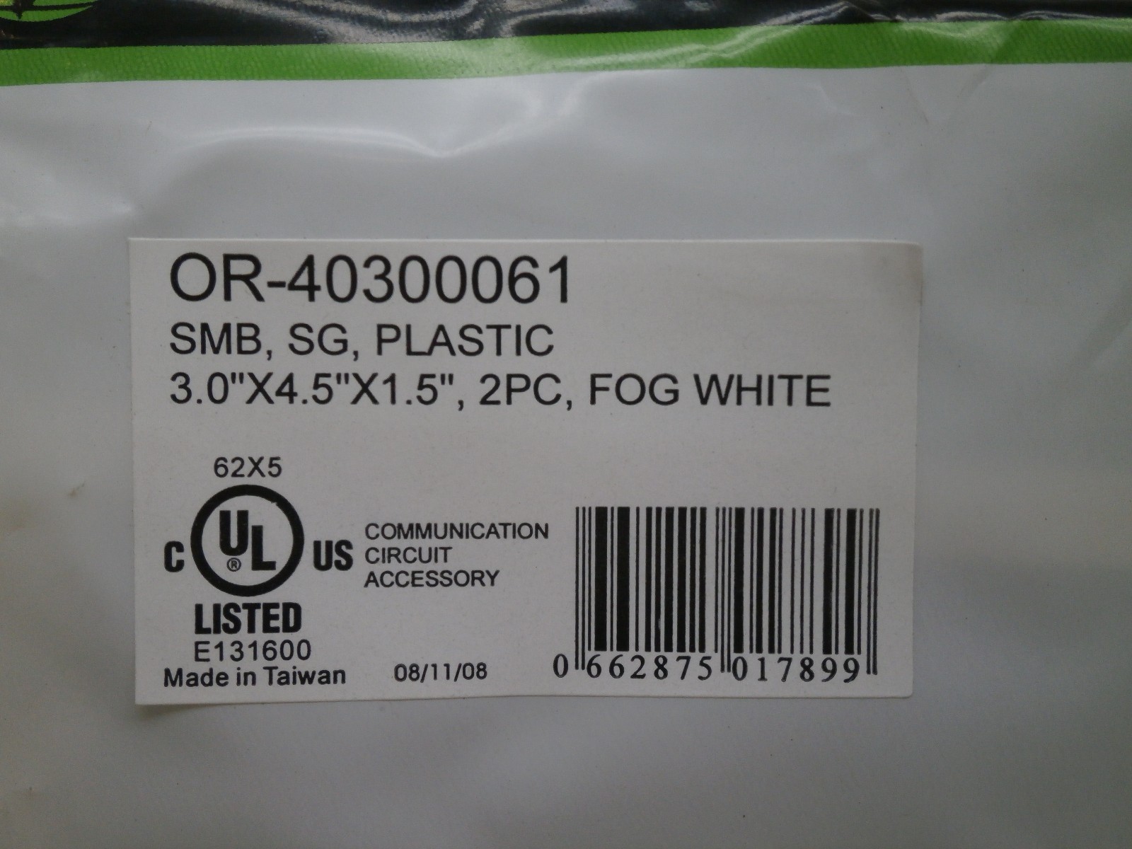 Ortronics OR-40300061 Low Profile Surface Mount Wall Box 3″ x 4.5″ x 1.5″ Deep