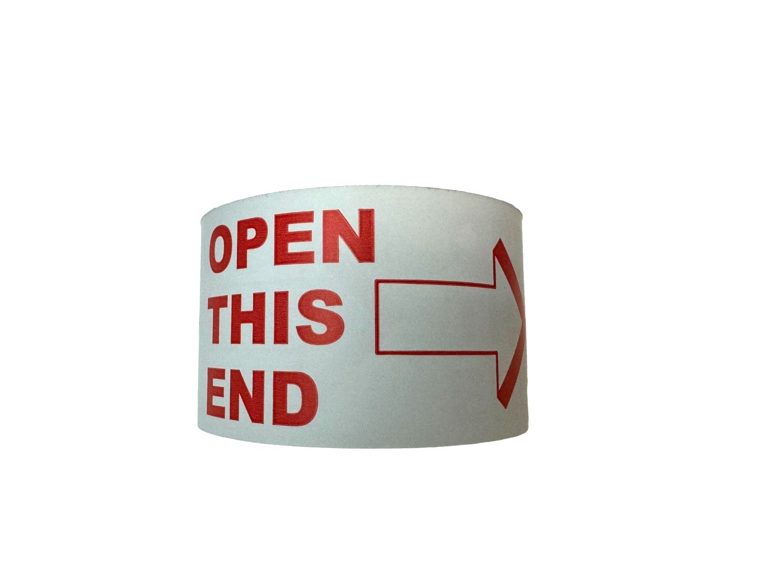2×4 Open This End Arrow Stickers – White & Red This Side Up 1000 Labels (2 RLS)