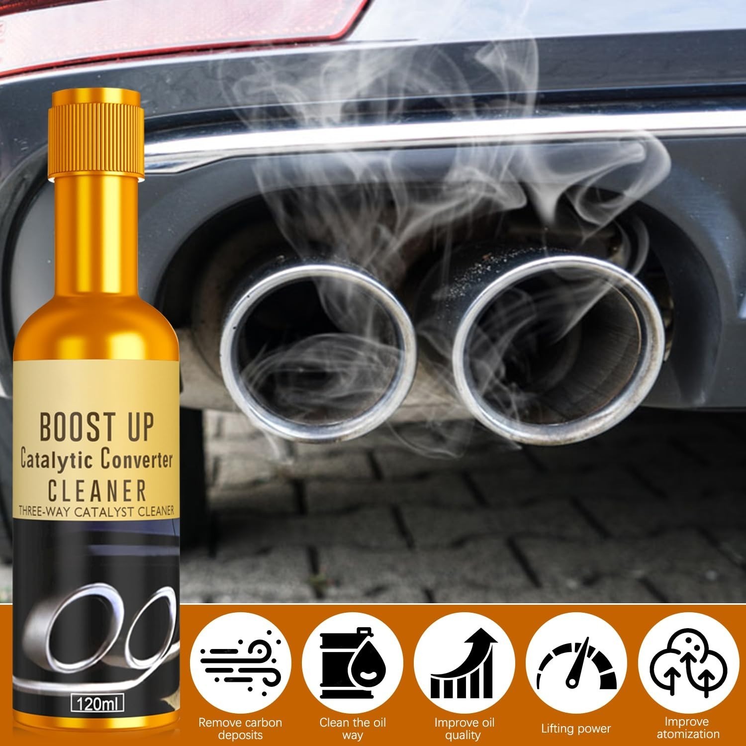 Timeno Catalytic Converter Cleaner 3 Pack Fuel System Treatment