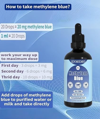 Methylane Blue2% 120mL USP Pharmaceutical Grade 99.99% – Ultra Pure, Free ship