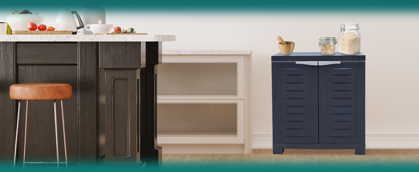 Basement – Gray, Office, Sunnydaze H Resin Garage Storage Cabinet – Garage