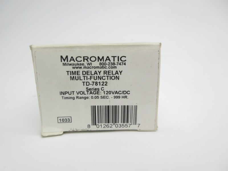 MACROMATIC TD-78122 120VAC/VDC 0.05S-999H NSMP