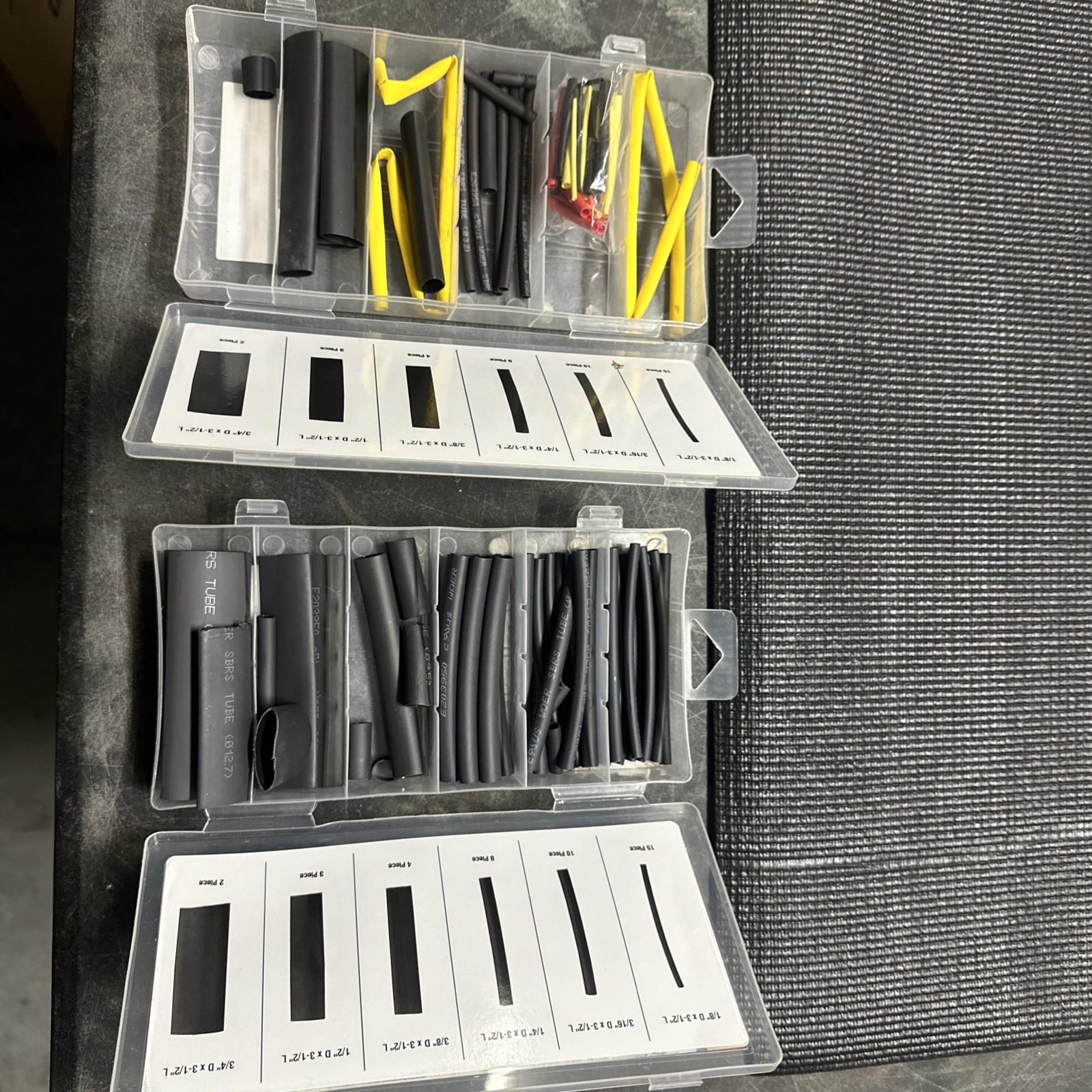 Heat Shrink Assortment Lot – Misc Pieces- New – All Sizes Shown – As Is Lot
