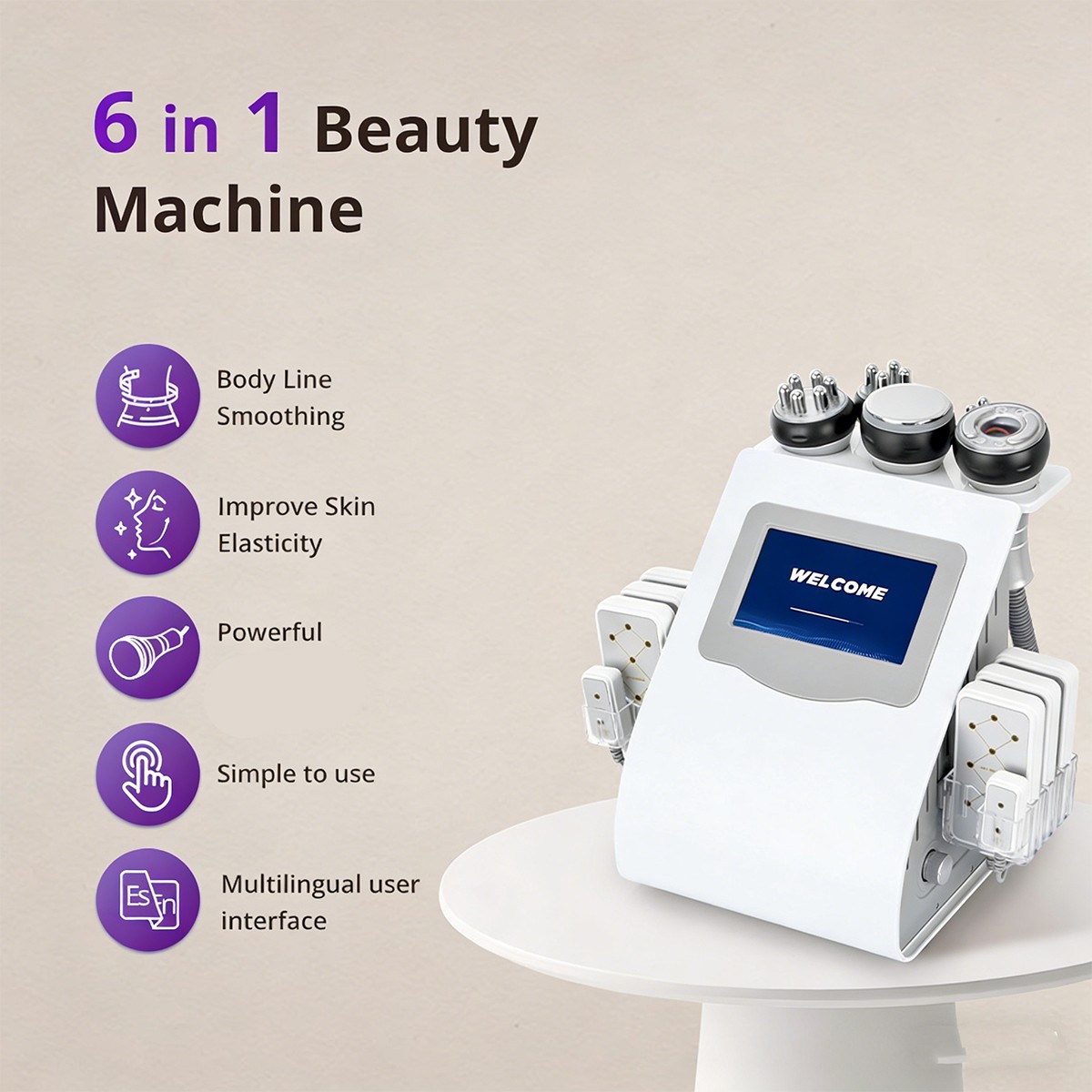 6 in 1 Beauty Machine for Body Massage Facial Skin Care Skin Lifting Lost Weig78
