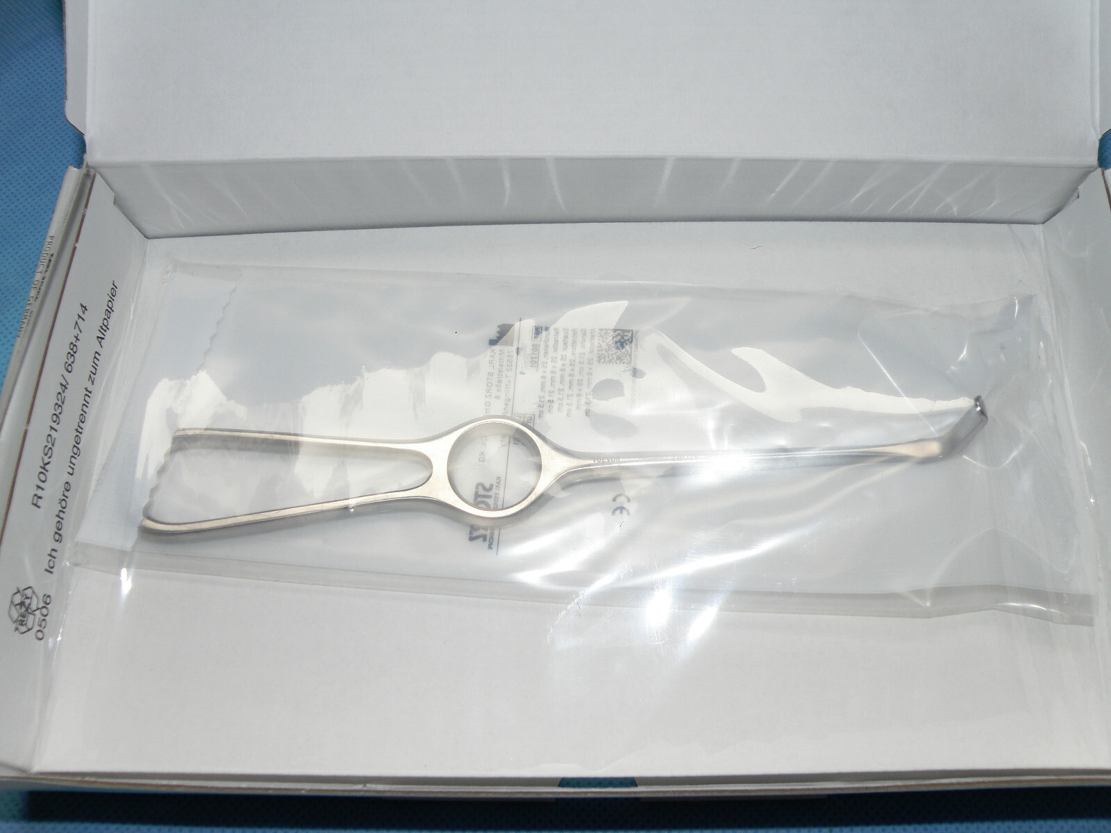 Storz 801701 Kocher-Langenbeck retractor, 25mm x 6mm, 21.5cm long, NEW