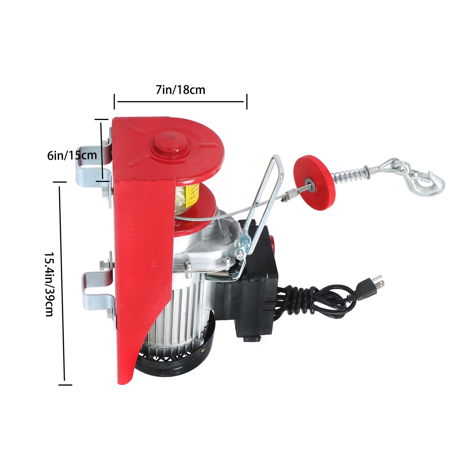 1320lbs Mini Electric Hoist PA600 & Wireless Remote Control 110V Height 20-40ft