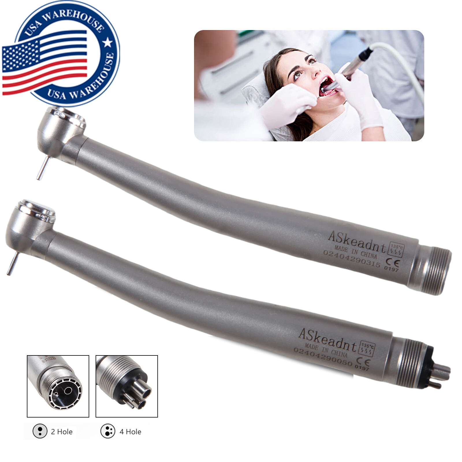 Turbina NSK PANA MAX Style Dental High Speed Handpiece Push Button 2 Hole/4 Hole
