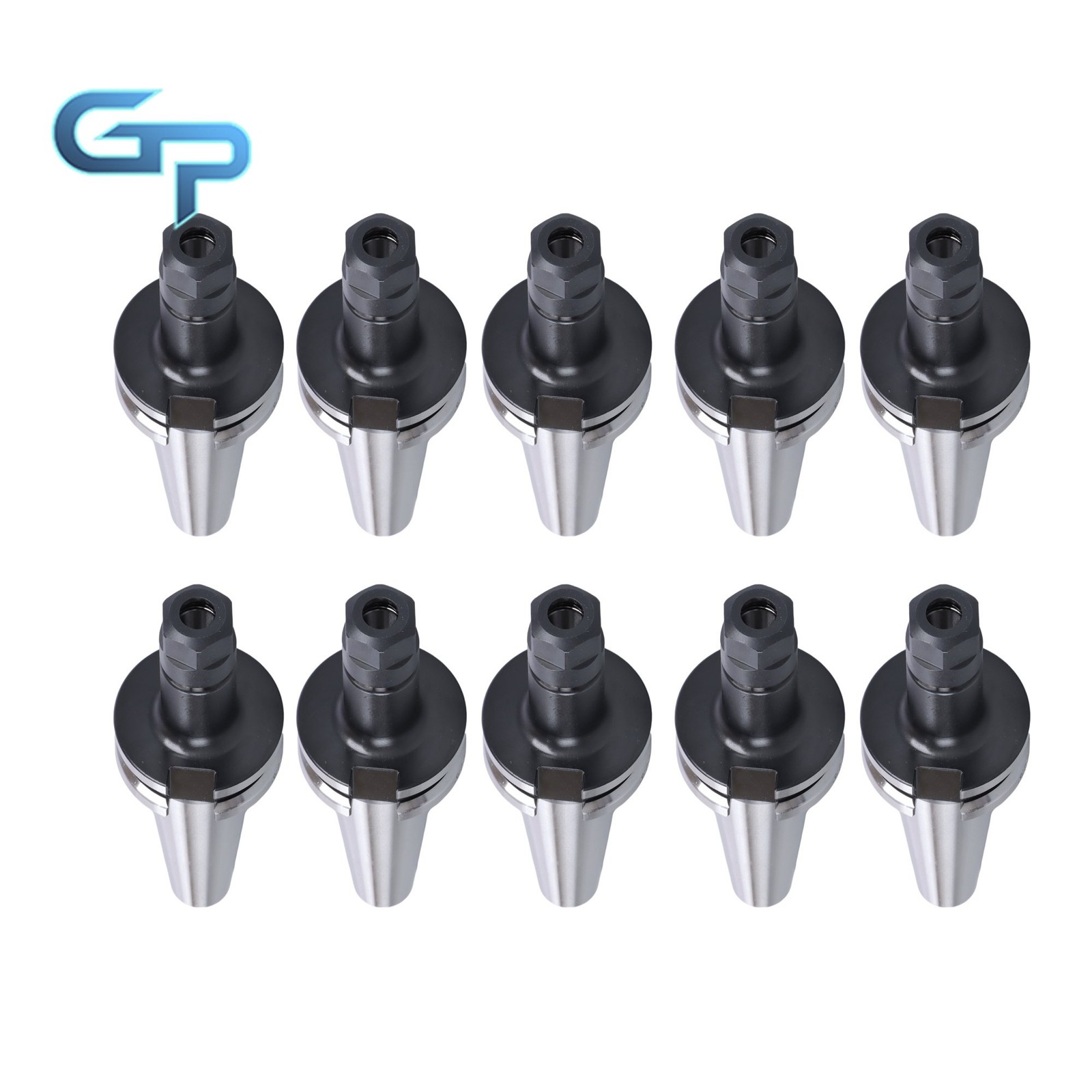 10 pcs CAT40-ER16 Collet Chuck 2.76″ 70mm Length Tool Holder Set