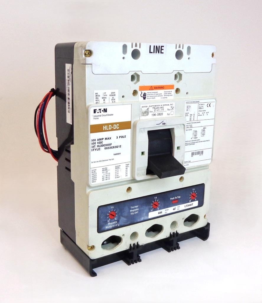 Eaton HLDDC3600F 600A 3 Pole DC Circuit Breaker with LT3600T Trip Unit