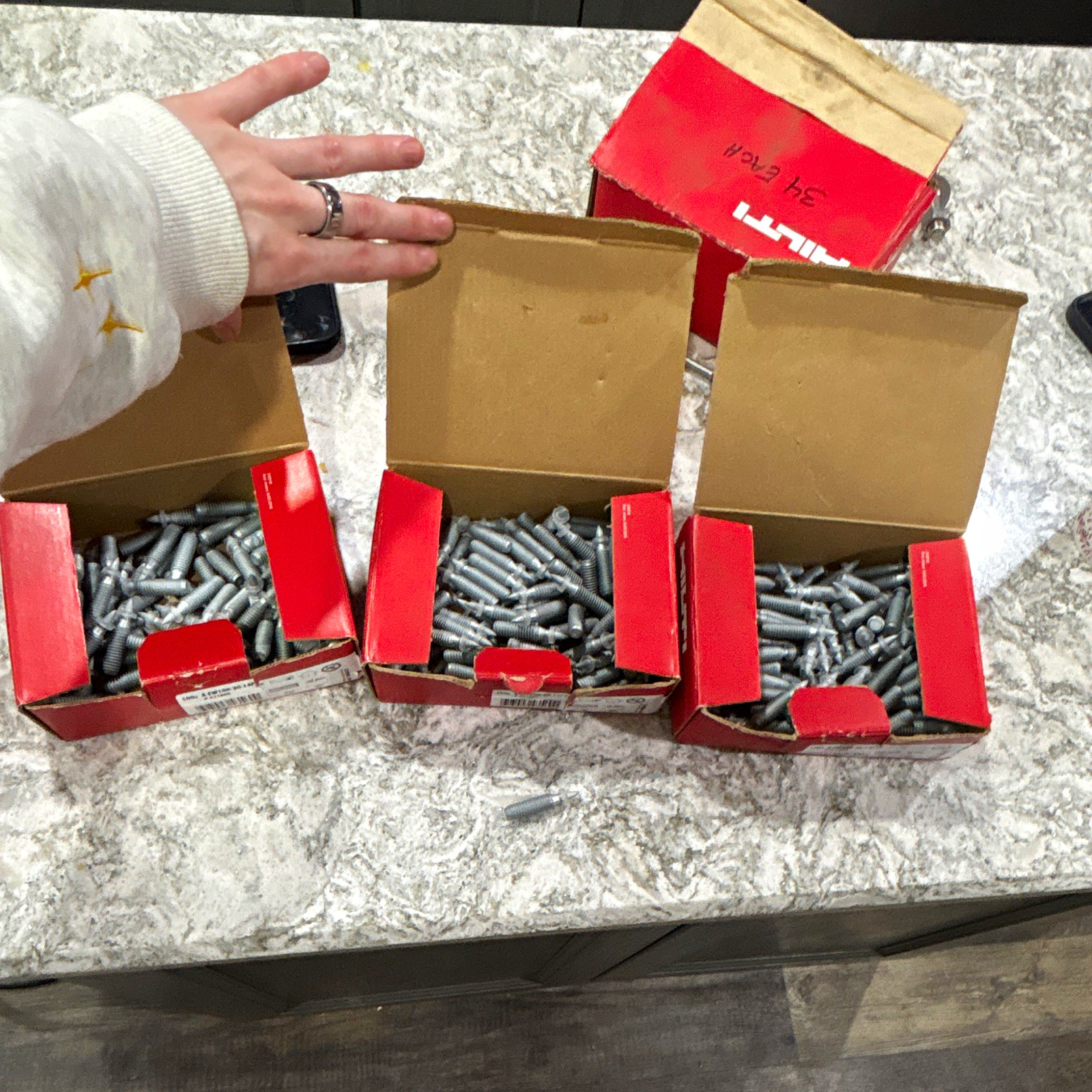 Hilti X-EW10H-30-14P1 Self-Drilling Screws M10x30mm Hex Zinc 100