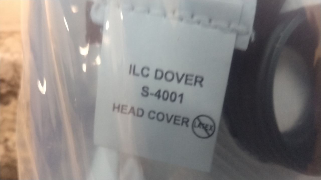 ILC Dover S-4001-3 3 Pk Universal Size White Head Cover