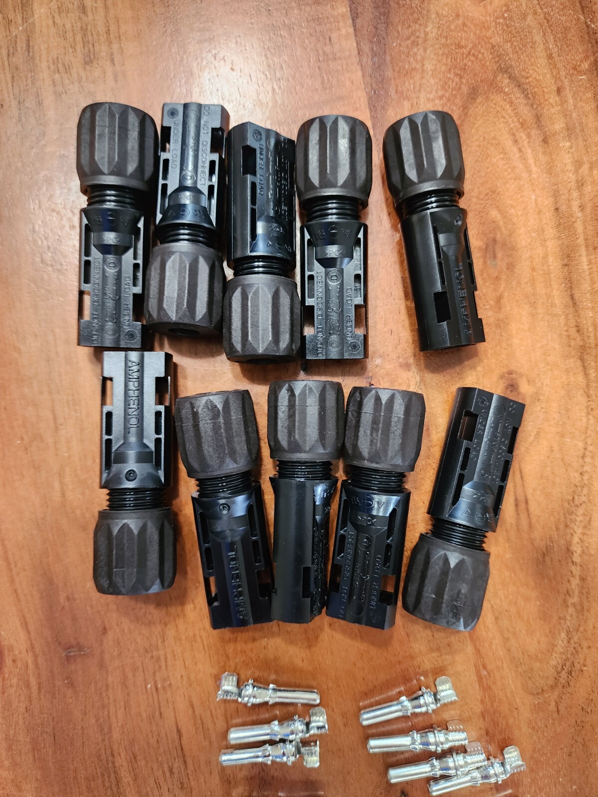 Lot Of 10 Pairs H4 Amphenol H4cfc4d And H4CMC4D SOLAR CONNECTORS 4/6mm2