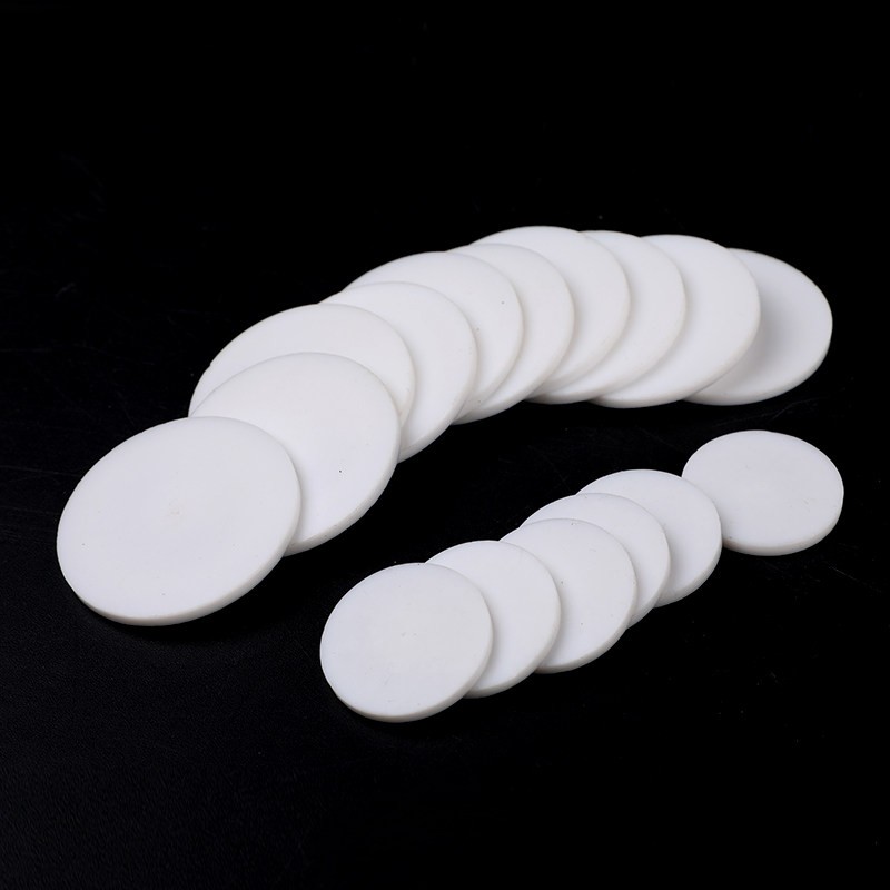 10Pcs 5-100 Mm PTFE Solid Round Seal Gaskets Disc Thick 0.5/1/1.5/2/3/4/5/6/8 Mm