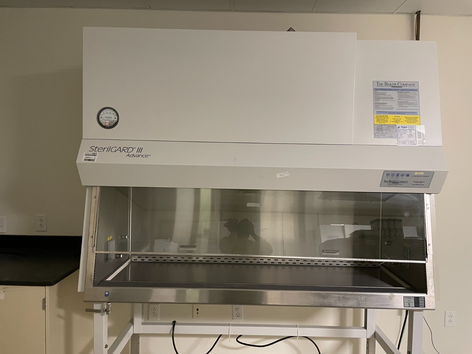 6Ft Baker SterilGard III Advance SG603 A/B3 Laboratory Biological Safety Cabinet
