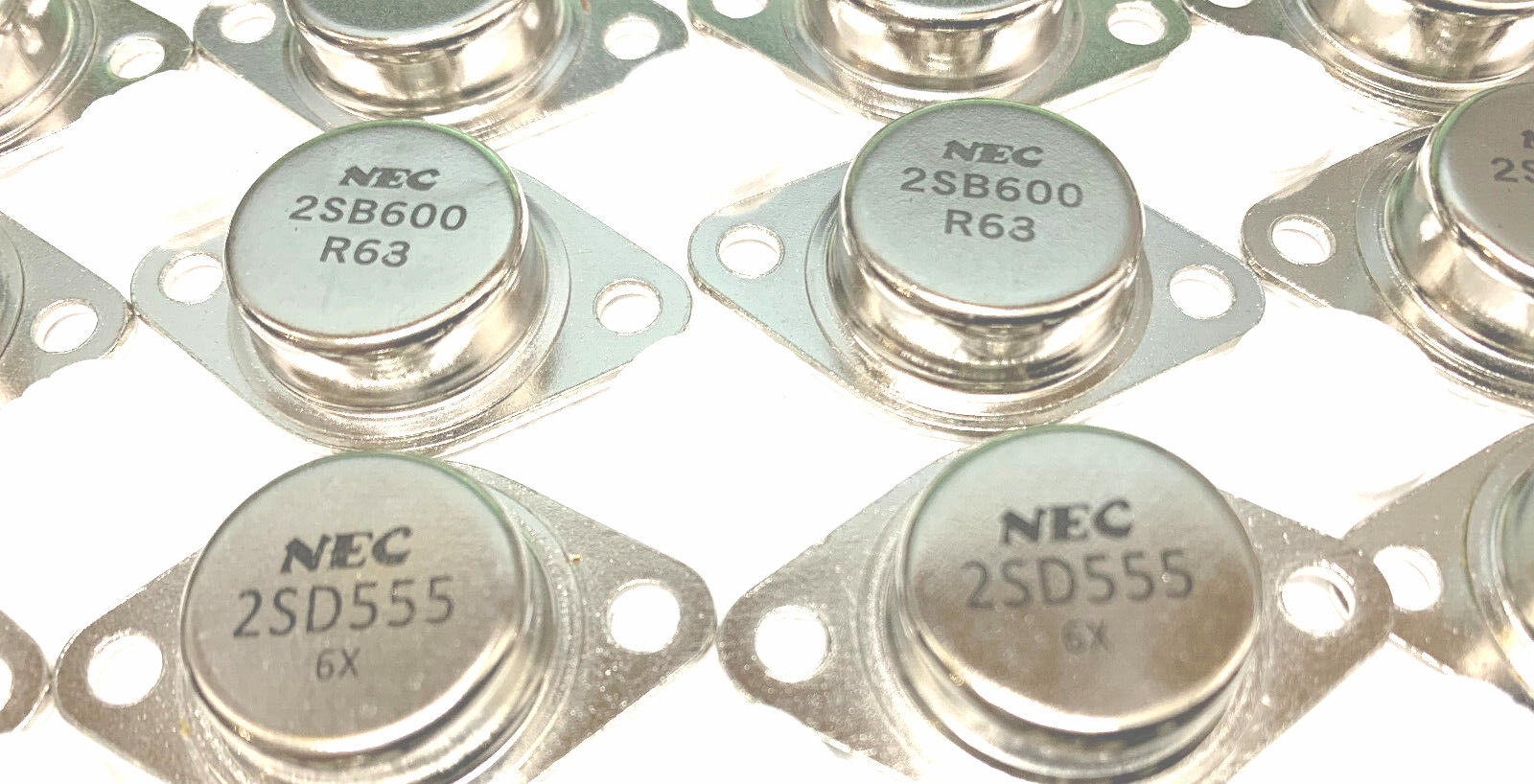 5 Pair | 2SB600 + 2SD555 200V 15A 200W 4MHz TO-3 New Original NEC