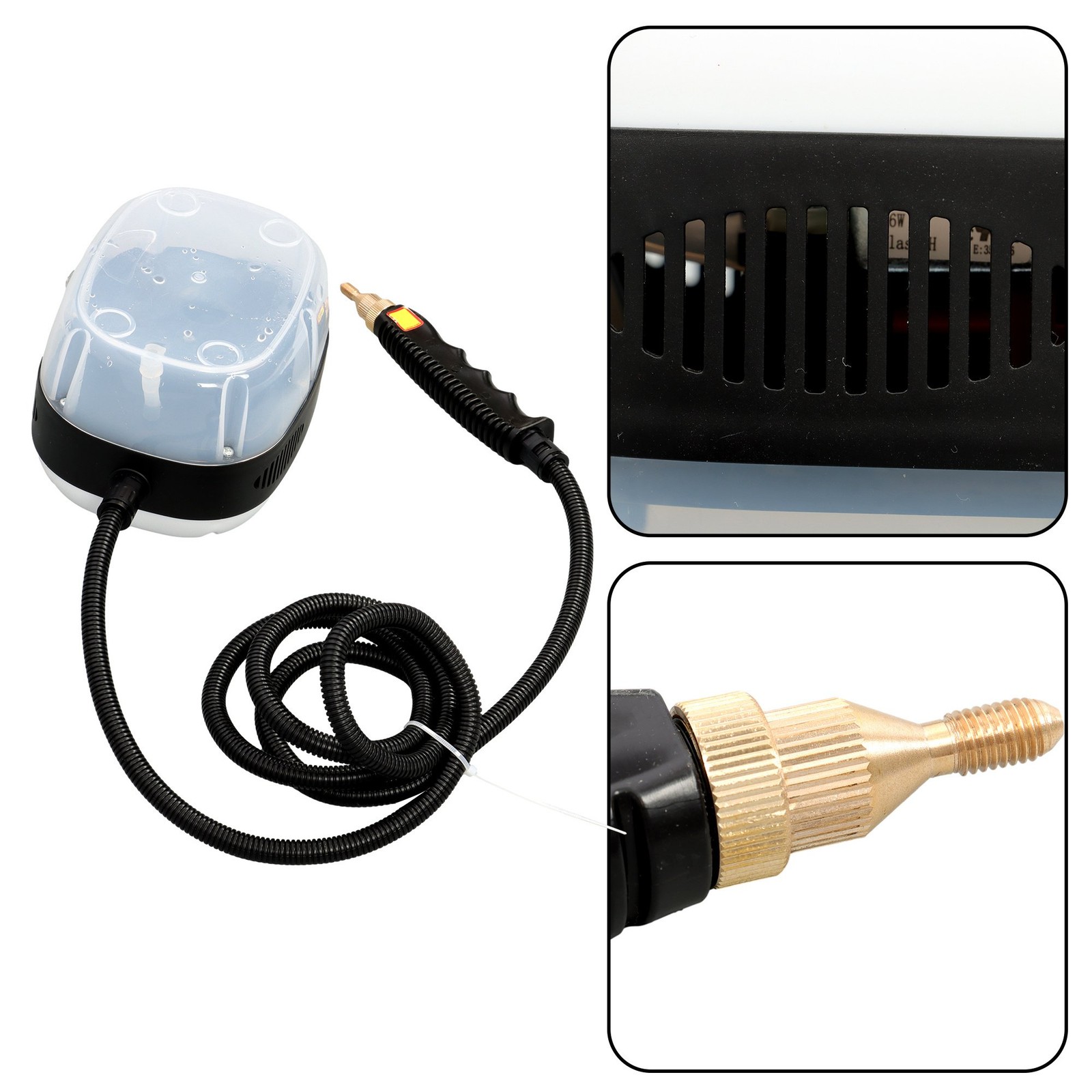 Heavy Pressure Steam Cleaner 2500W 1000ml Tank for Grill&Patio Furniture White