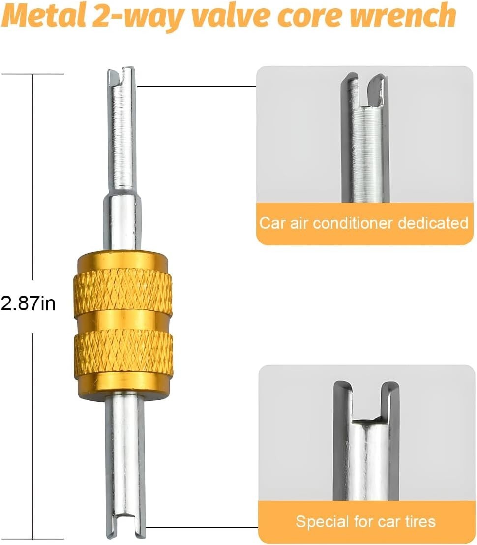 7× AC Refrigerant Ball Valve Kit Tool 1/4″ 5/16″ Adapter R410A Mini Split HVAC