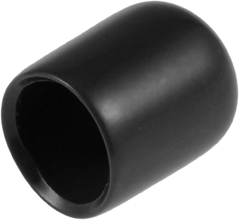 uxcell 20pcs Rubber End Caps 3/8″(9.5mm) ID Vinyl Round Tube Bolt Cap Black