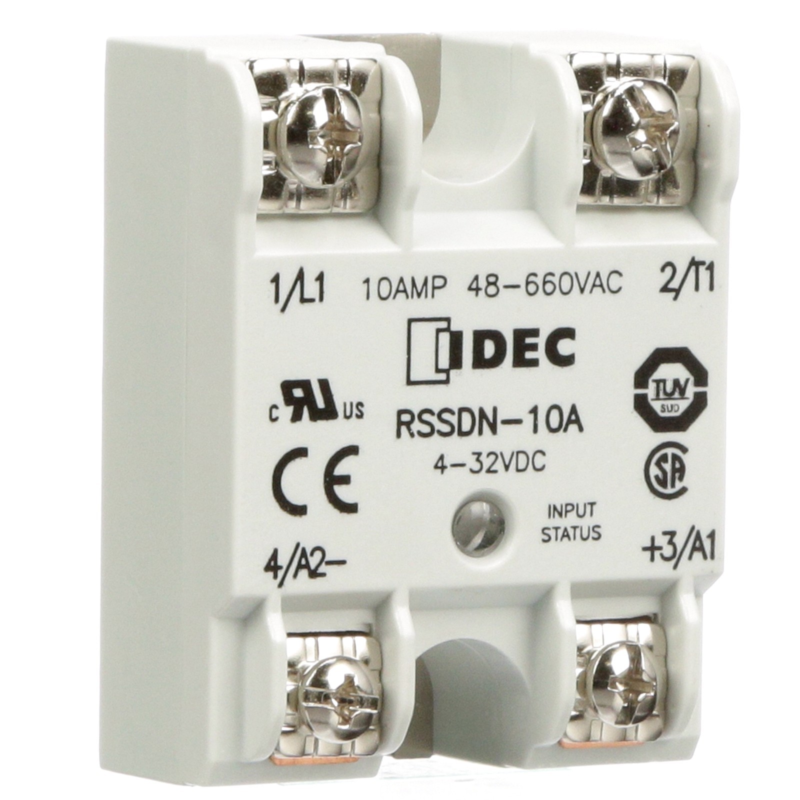 IDEC RSSDN-10A Solid State Relay, 32 VDC, SPST-NO, 10A/660V, Zero Switching, RSS