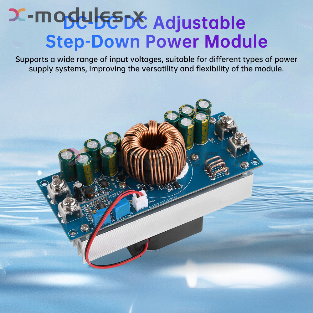 800W/1200W DC-DC Adjustable Buck Power Module DC15V-90V to DC2.5V-72V 28A/50A