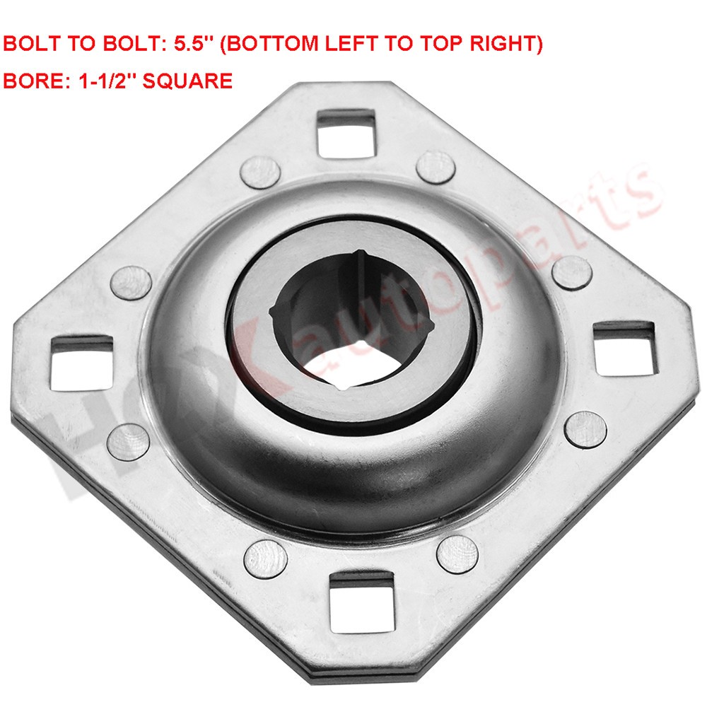 FD211RM 1-1/2″ Harrow Flange Disc Bearing Unit Square Bore fits DHU1-1/2S-211