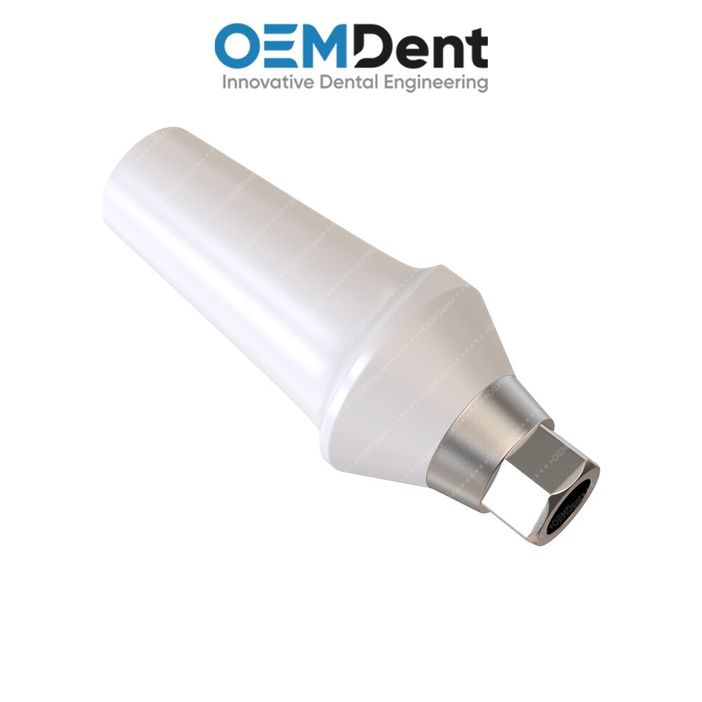 Straight Zirconia Abutment With Titanium Base Compatible NobelActive®️NP Conical