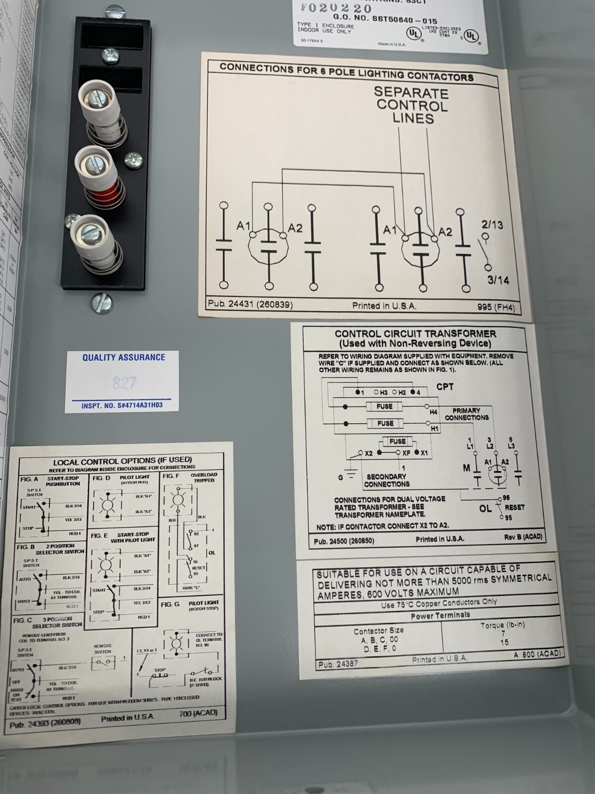 Eaton Cutler-Hammer ECL03C1C6A Electrically Held Lighting Contactor 30A 6P 480V