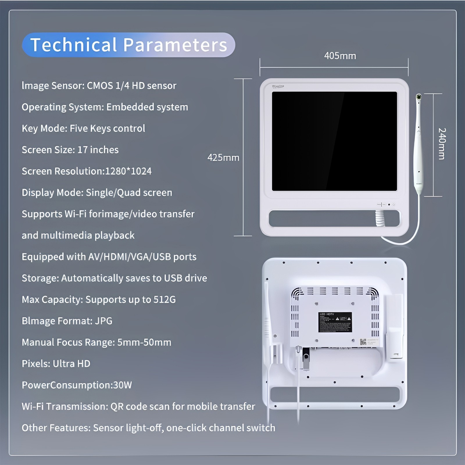 New Dental WIFI Intraoral Camera Oral Endoscope Digital Imaging Intra Oral image