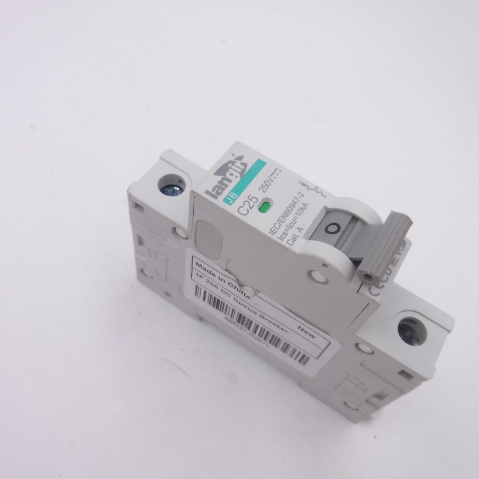 Iangir Jb C25 DC Circuit Breaker 250V, IEC/EN60947-2, Cat. A, 1 Pole, 25A