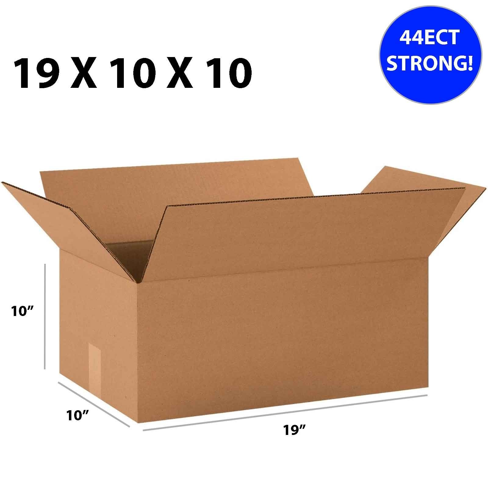 19 X 10 X 10″ 44ECT Strong Shipping Moving Packaging Box Heavy Duty 25 / Bundle