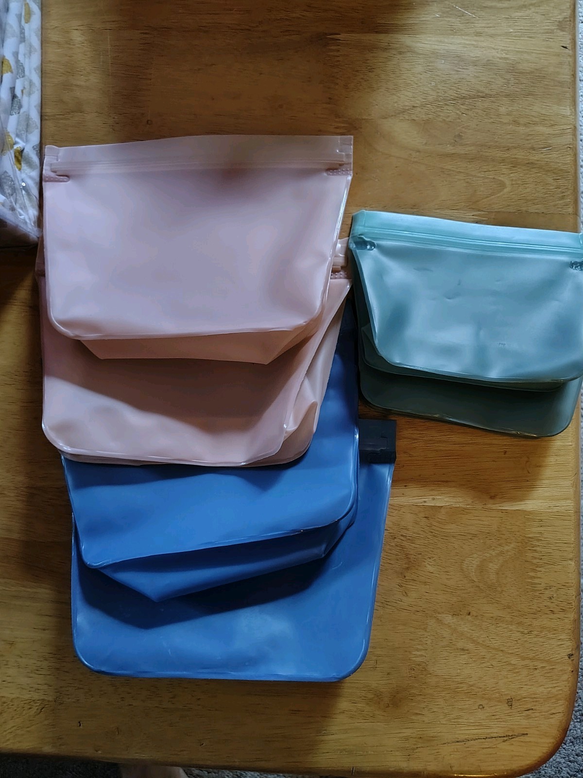 Reusable Silicone Food Storage Bags Lot Eco Friendly Ziplock Leakproof BPA Free