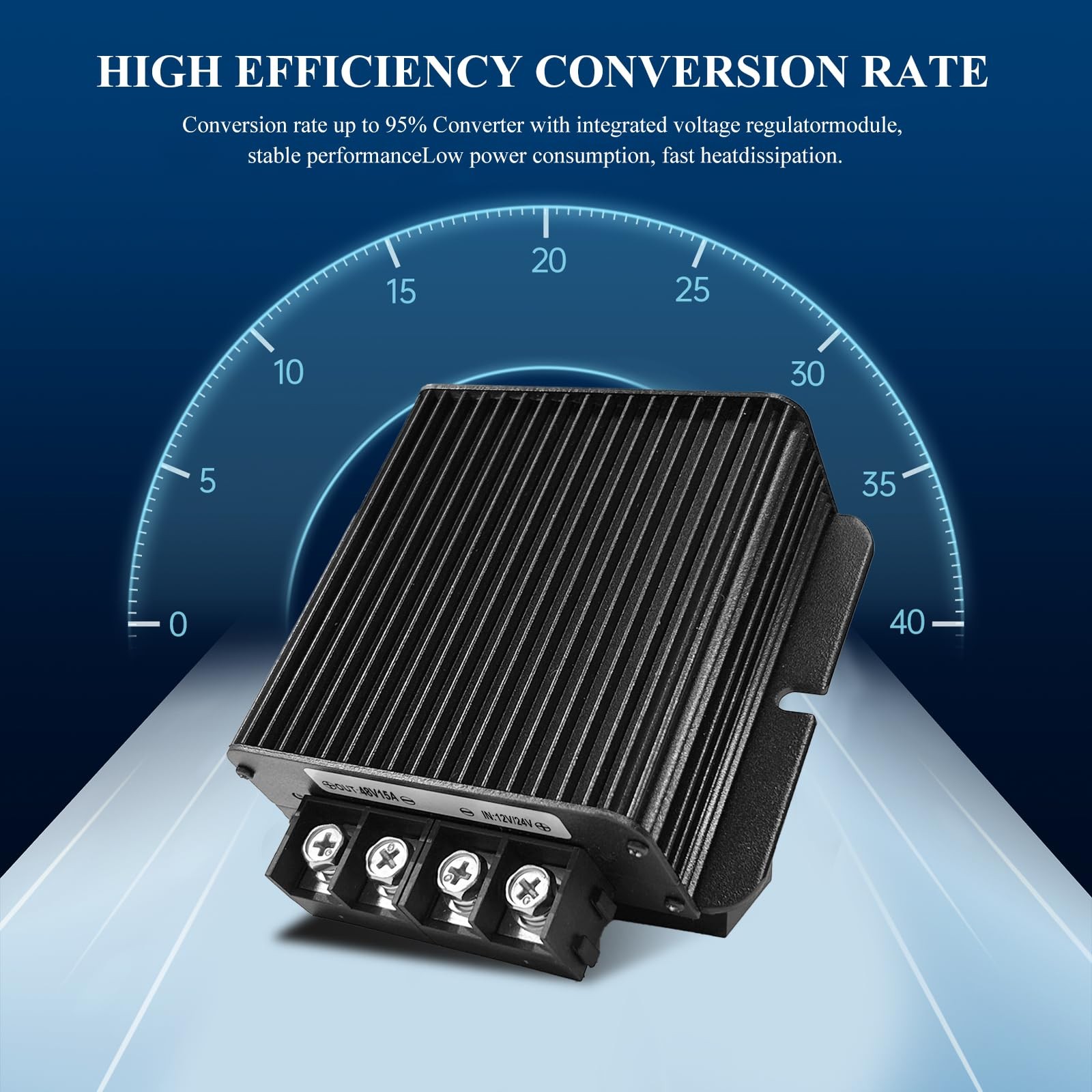 MZHOU 720W DC-DC 48V 15A Power Converter 12V/24V to 48V Step-Up
