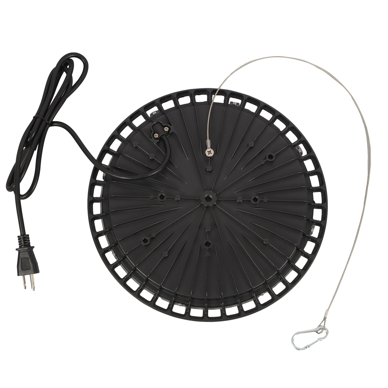 2 Pcs 150W 5000K With Safety Cord UFO LED High Bay Light Commercial Factory