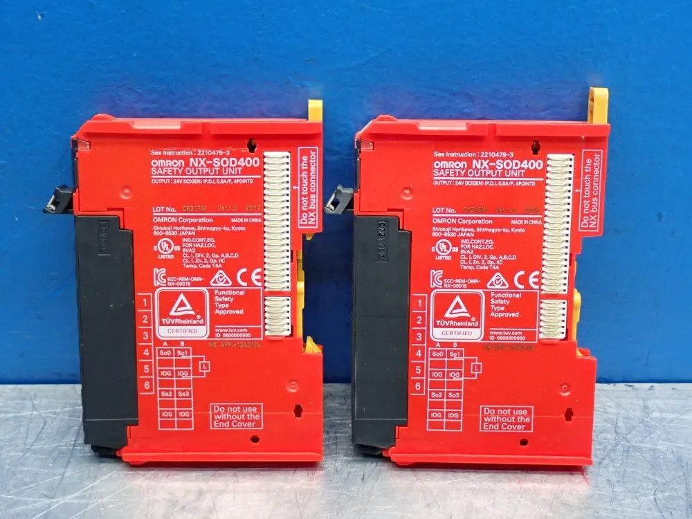 OMRON NX-SOD400 SAFETY CONTROL UNIT, 2PCS 12250980398