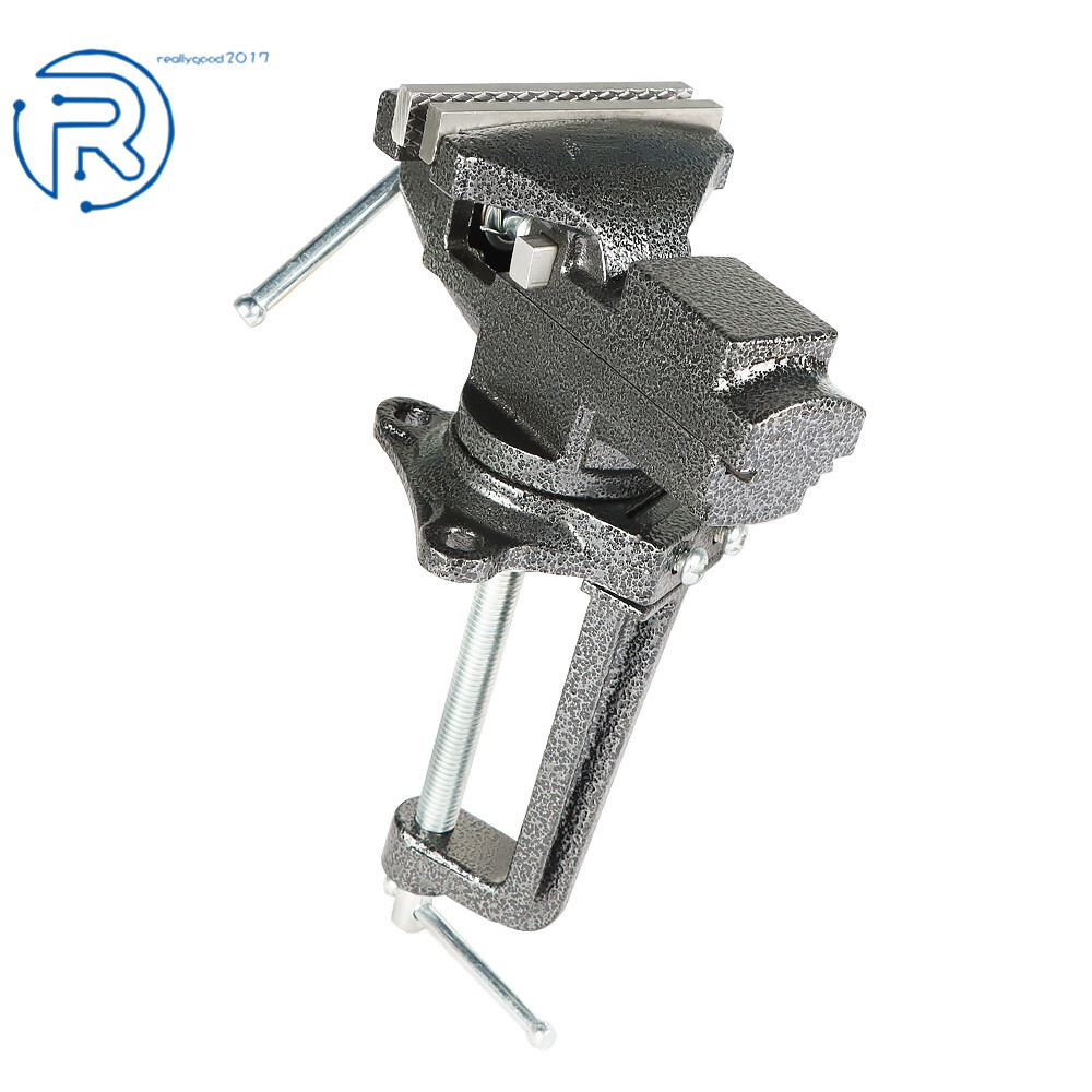 Bench Vise 3.3In Adjustment Dual-purpose Heavy Duty Cast Steel with Swivel Base