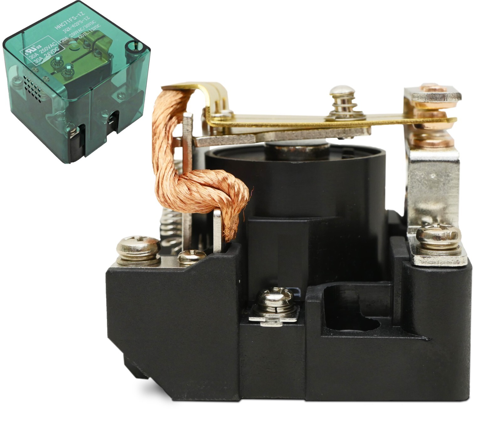 New JQX-62F-1Z 120A Relay SPDT Motor Control Coil VDC 12VDC/24VDC/120VAC/220VAC