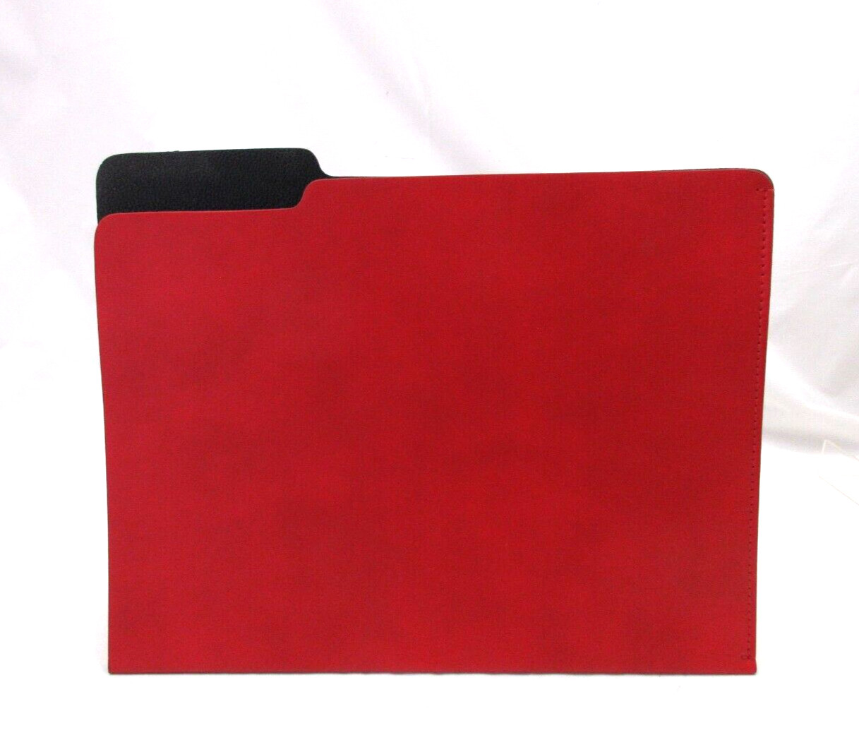 File Folder Leather Graphic Image Made in America RED w Black